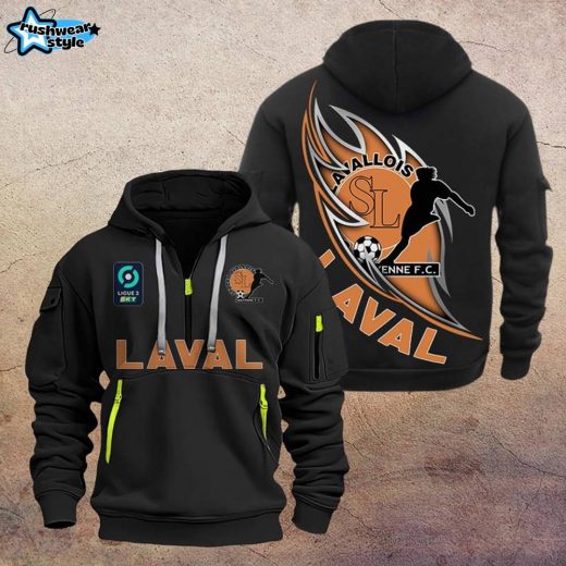 Laval DMHT1216 Zip Hoodie – Stade Lavallois Football Hoodie