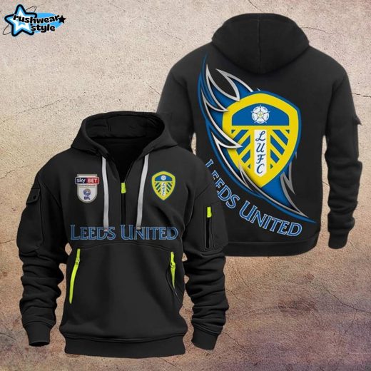 Leeds United DMHT1092 Zip Hoodie – Leeds United Football Apparel