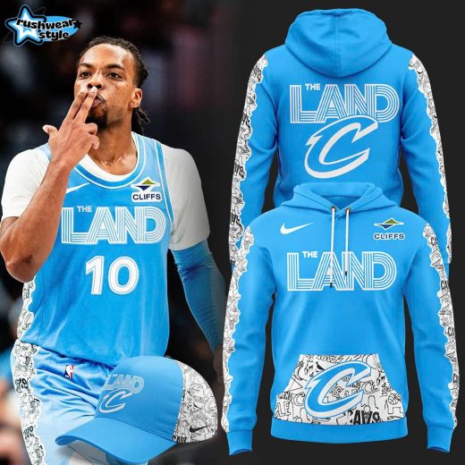 Men’s Nike 2024 Cleveland Cavaliers C LAND LetEmKnow Premium Limited Pullover Hoodie