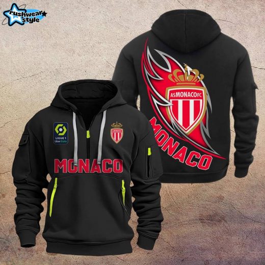 Monaco DMHT1196 Zip Hoodie – AS Monaco Supporter Apparel