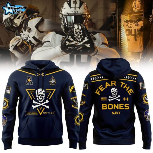 Navy Midshipmen football Jolly Rogers 2024 Hoodie v2