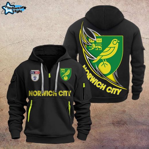 Norwich City DMHT1096 Zip Hoodie – Norwich Football Gear