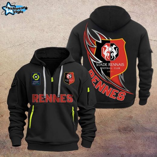 Rennes DMHT1202 Zip Hoodie – Stade Rennais Fan Clothing