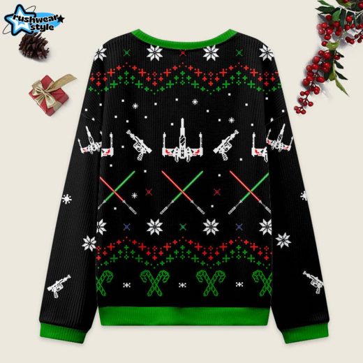 Rogue Black Ugly Christmas Sweater – Futuristic Holiday Look