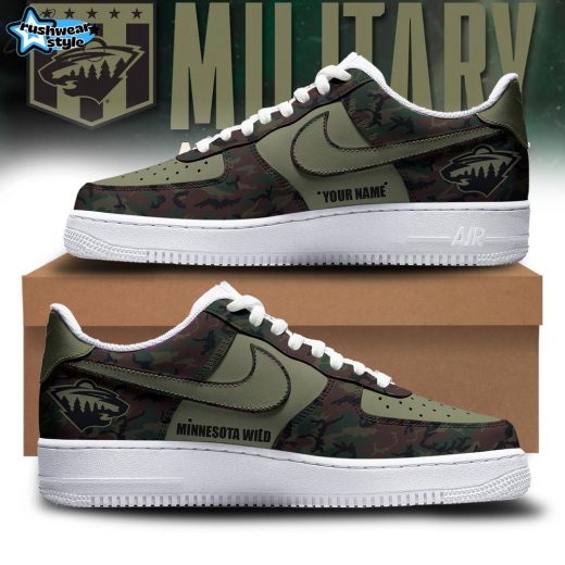 Special Military Apreciation NHL Minnesota Wild Sneakers