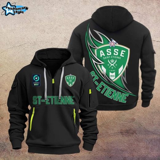 St-Etienne DMHT1221 Zip Hoodie – AS Saint-Étienne Hoodie