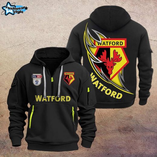 Watford DMHT1107 Zip Hoodie – Watford Supporter Hoodie