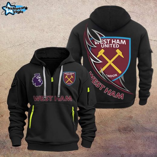 West Ham United FC DMHT1083 Zip Hoodie – West Ham Supporter Hoodie