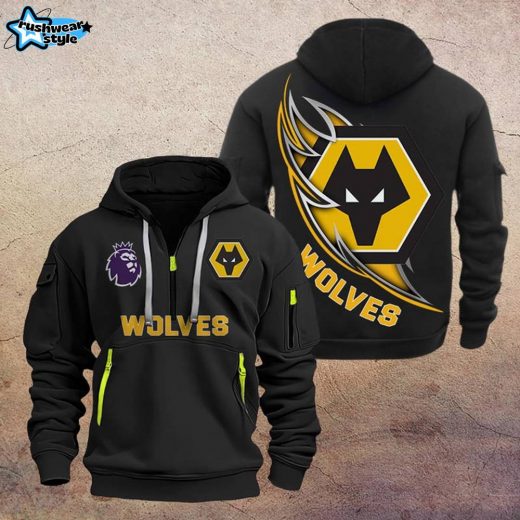 Wolverhampton Wanderers F.C DMHT1084 Zip Hoodie – Wolves Fan Hoodie