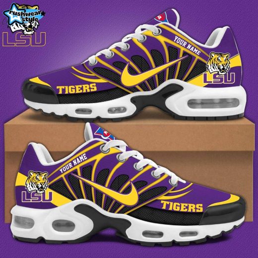 LSU Football Personalized Air Max Plus Sneakers V2