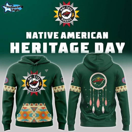 Limited Edition 2024 Native American Heritage NHL Minnesota Wild Hoodie