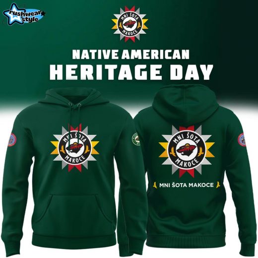 Limited Edition 2024 Native American Heritage NHL Minnesota Wild Hoodie Ver 2