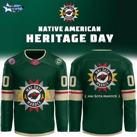 Limited Edition 2024 Native American Heritage NHL Minnesota Wild Jersey