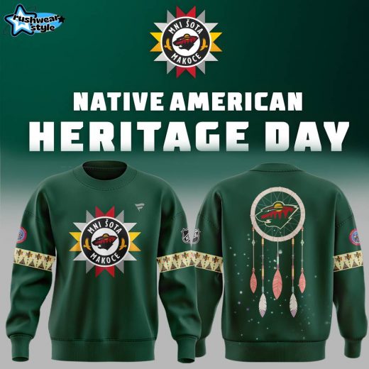 Limited Edition 2024 Native American Heritage NHL Minnesota Wild Sweatshirt