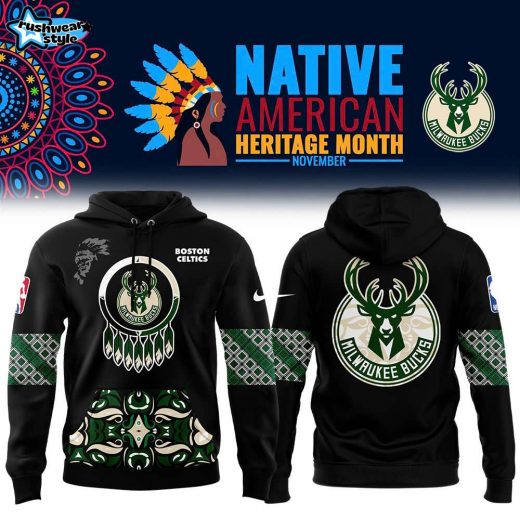 Milwaukee Bucks NBA 2024 Native American Heritage Month Premium Limited Hoodie