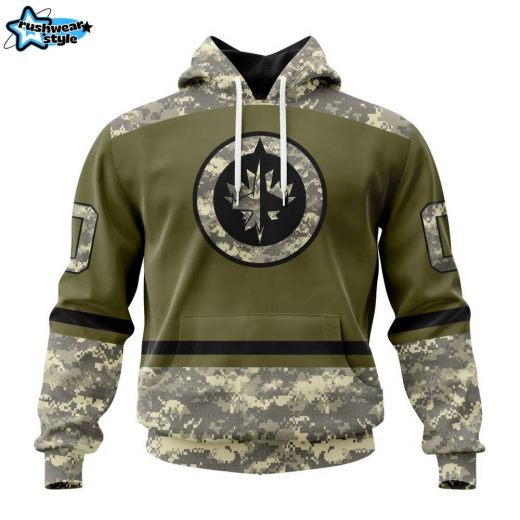 NHL Winnipeg Jets Special Military Appreciation Design ST2404