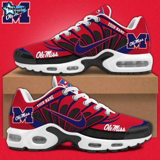 Ole Miss Football Personalized Air Max Plus Sneakers V1