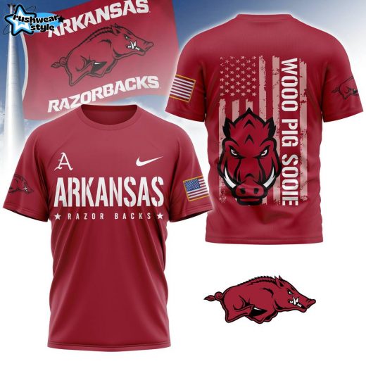 PREMIUM Arkansas Razorbacks Wooo Pig Sooie 3D Shirt Fan Favorite