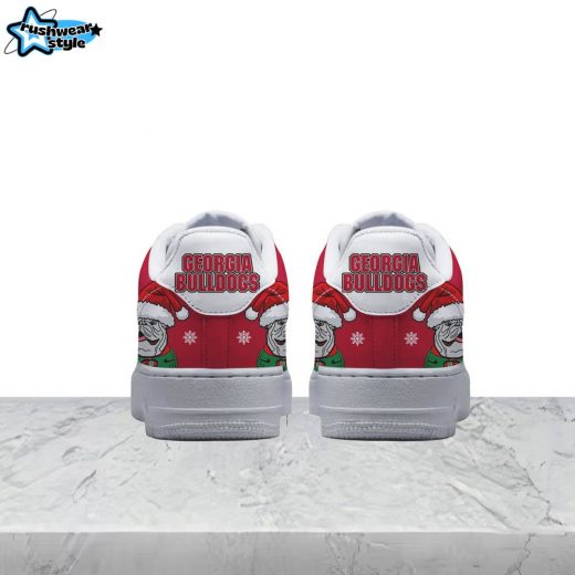 PREMIUM Georgia Bulldogs Little Drummer Dawgs AF1 Sneakers Holiday Edition