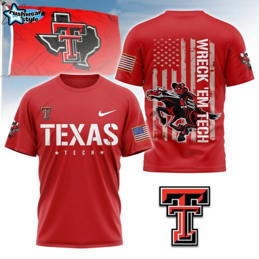 PREMIUM Texas Wreck ‘Em Tech Fan 3D Shirt