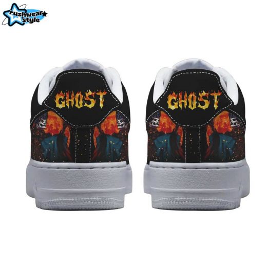 Premium GHB Ghost AF1 Custom Sneakers with Black Light Design