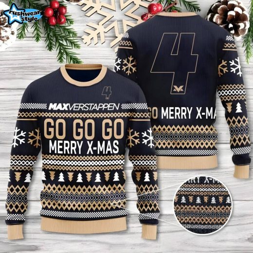 Premium Max Verstappen Christmas Sweater World Champion 2024 Edition