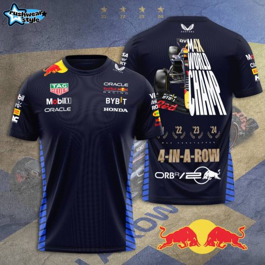 Red Bull Racing F1 Max Verstappen 3D T-Shirt Official Team Apparel