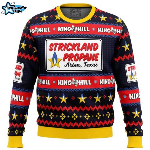 Strickland Propane Arlen Texas King of the Hill Ugly Christmas Sweater Iconic Gift Idea