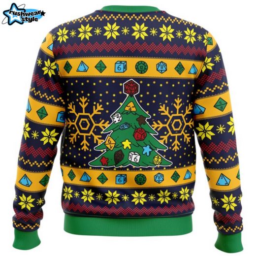 Ugly RPG Christmas Pop Culture Ugly Christmas Sweater for Gamers and DnD Fans