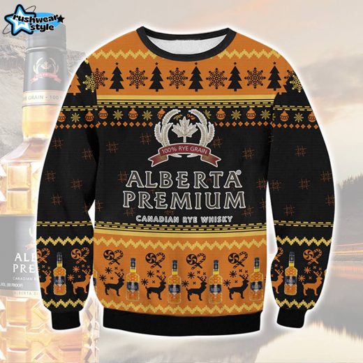 Alberta Premium Ugly Christmas Sweater – Festive Canadian Whisky Knit