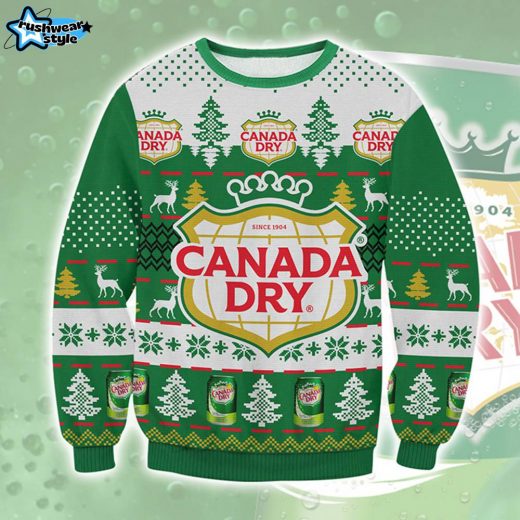 Canada Dry Ginger Ale Ugly Sweater – Holiday Ginger Ale Edition