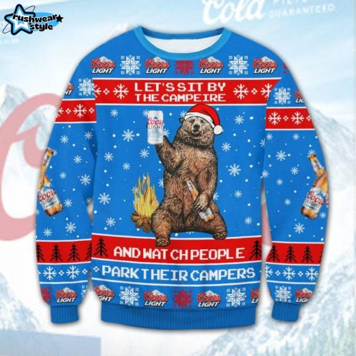 Coors Light Bear Ugly Christmas Sweater – Winter Beer Edition