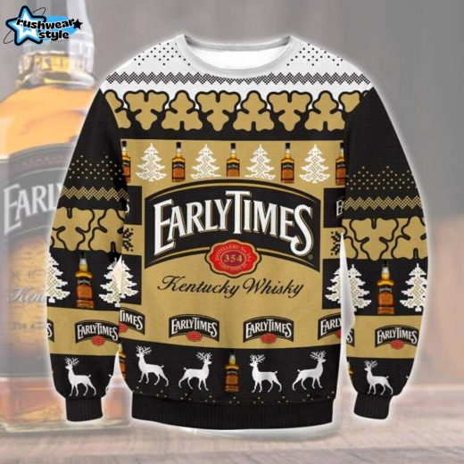 Early Times Ugly Christmas Sweater – Classic Whiskey Holiday Knit