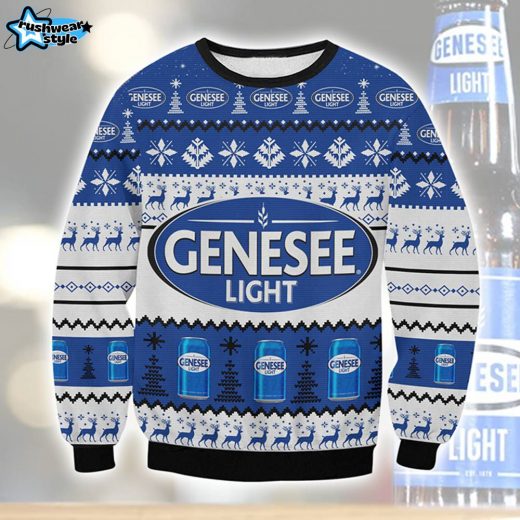 Genesee Light Ugly Christmas Sweater – Festive Beer Knit Edition