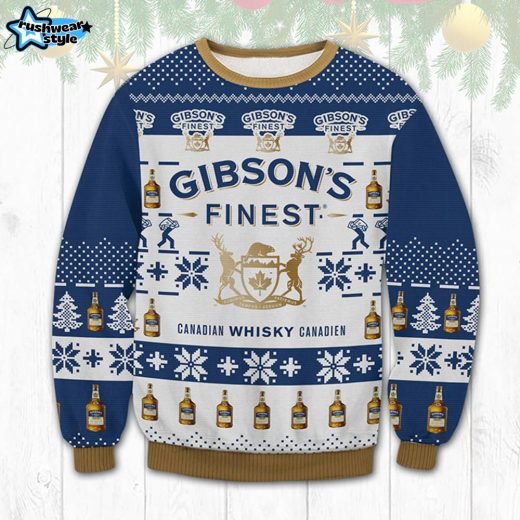 Gibson’s Finest Ugly Christmas Sweater – Holiday Whisky Edition