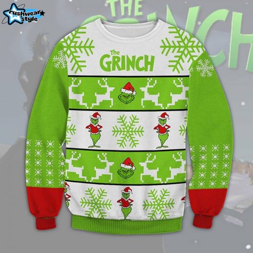 Grinch Ugly Christmas Sweater – Holiday Classic Grinch Edition