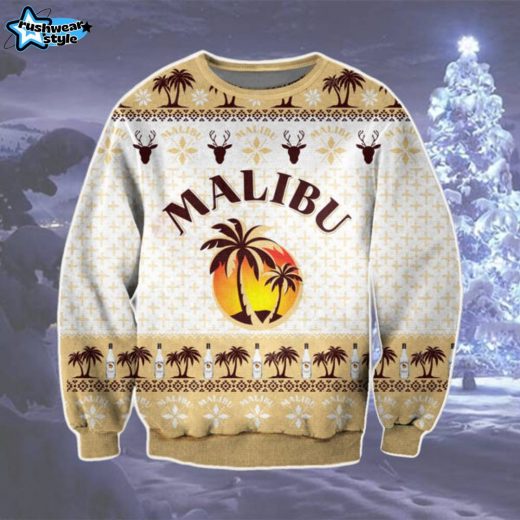 Malibu Ugly Christmas Sweater – Holiday Rum Lovers Knit