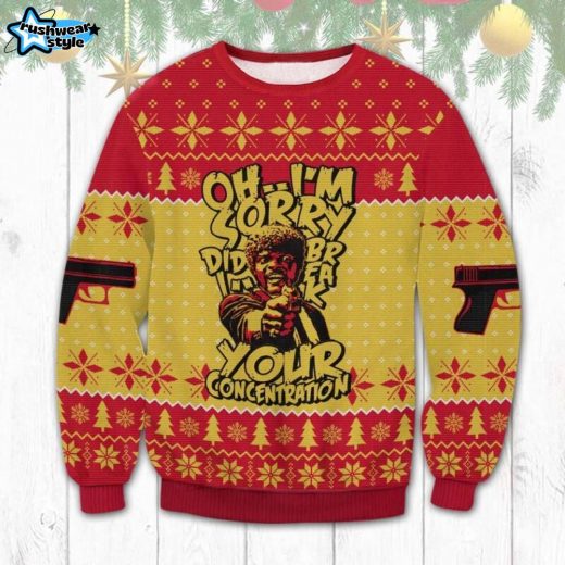 Samuel L. Jackson Ugly Christmas Sweater – Celebrity Holiday Edition