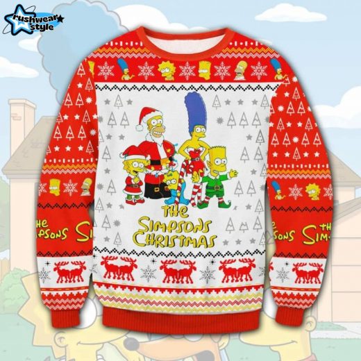 The Simpsons Ugly Christmas Sweater – Family Fun Holiday Edition