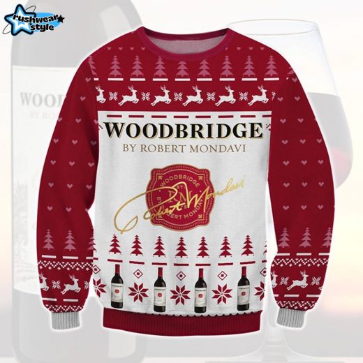 Woodbridge Ugly Christmas Sweater – Holiday Wine-Themed Knit