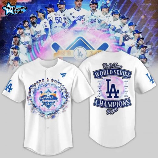 Los Angeles Dodgers Official 2024 World Series Champions Jersey