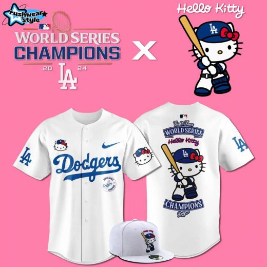 Los Angeles Dodgers x Hello Kitty 2024 World Series Champions Edition Jersey