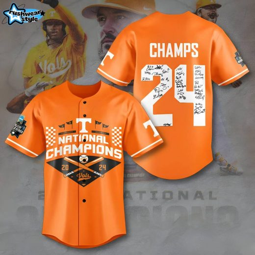 Tennessee Volunteers Classic Baseball Jersey Fan Gear CRBBJS-007