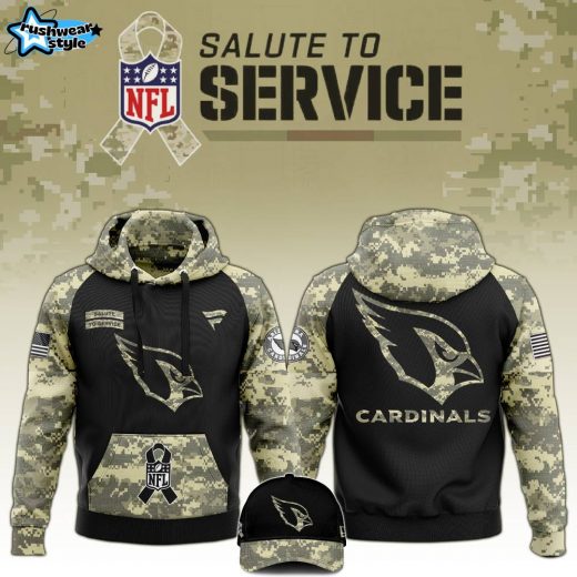 Arizona Cardinals 2024 Salute to Service Limited Edition Hoodie – NFL Military Gear