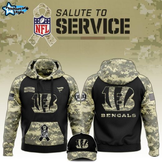 Cincinnati Bengals 2024 Salute to Service Limited Edition Hoodie – Military Appreciation Gear