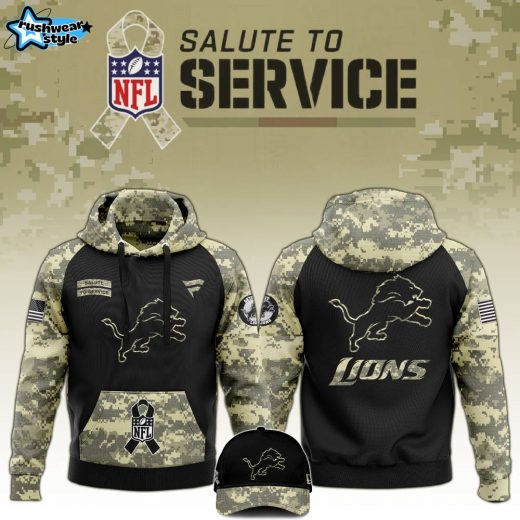 Detroit Lions 2024 Salute to Service Limited Edition Hoodie – Military Appreciation Edition