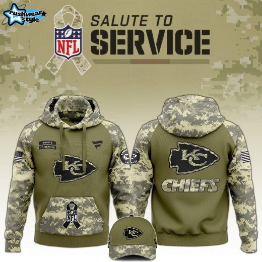 Kansas City Chiefs 2024 Camo Salute to Service Limited Edition Hoodie – Military Tribute Gear