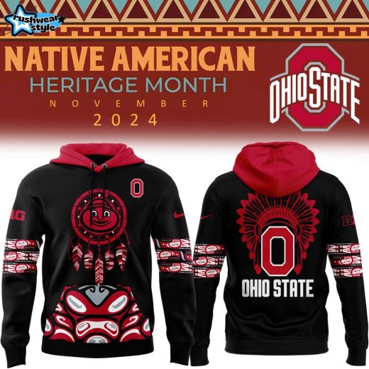 Ohio State Football 2024 Native American Heritage Month Premium Hoodie – Limited Heritage Edition