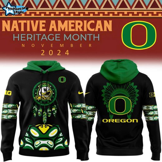 Oregon Ducks 2024 Native American Heritage Month Premium Hoodie – Limited Heritage Edition