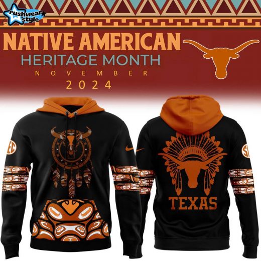 Texas Longhorns 2024 Native American Heritage Month Premium Special Hoodie – Exclusive Edition